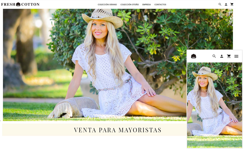Diseño Tienda online Fresh-Cotton.es 